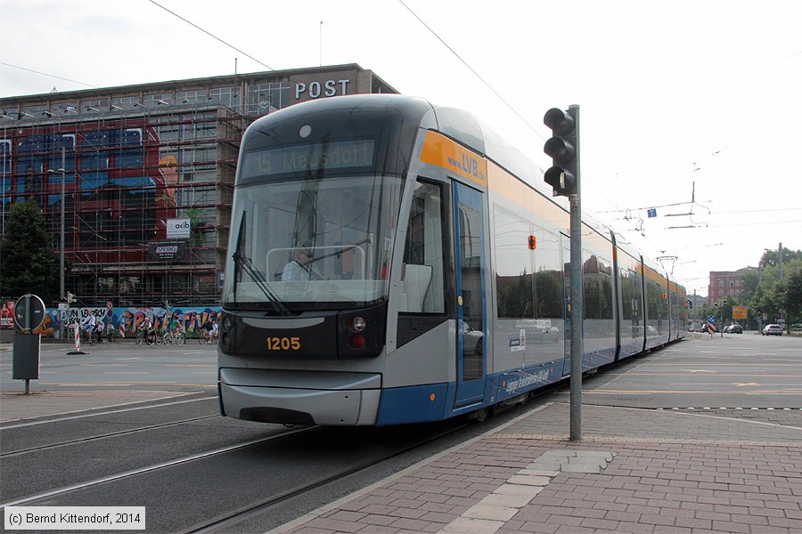 Straßenbahn Leipzig - 1205
/ Bild: leipzig1205_bk1407280010.jpg Straßenbahn Leipzig - 1205
/ Bild: leipzig1205_bk1407280010.jpg