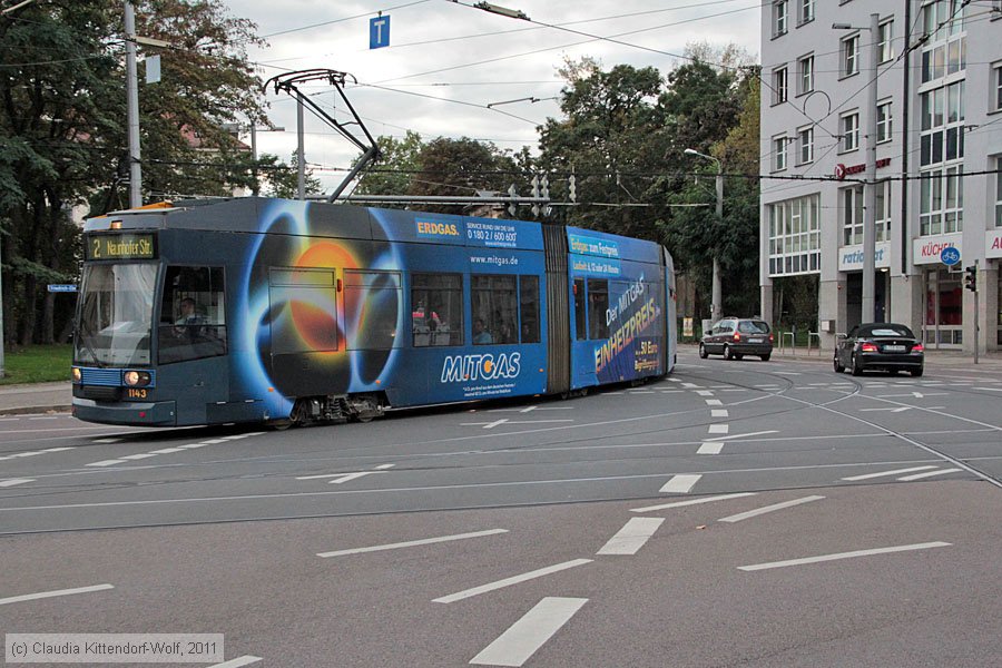 Stra&szlig;enbahn Leipzig - 1143
/ Bild: leipzig1143_cw1110050258.jpg