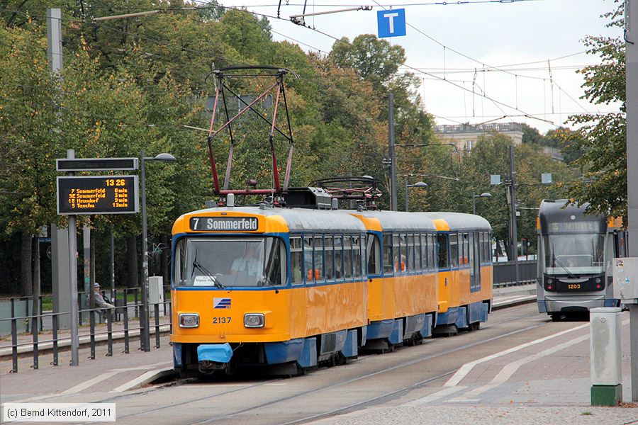 Straßenbahn Leipzig - 2137
/ Bild: leipzig2137_bk1110050231.jpg
