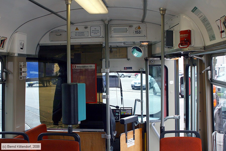 Straßenbahn Ludwigshafen - 153 - Innenansicht 
/ Bild: vbl153_bk0803160286.jpg