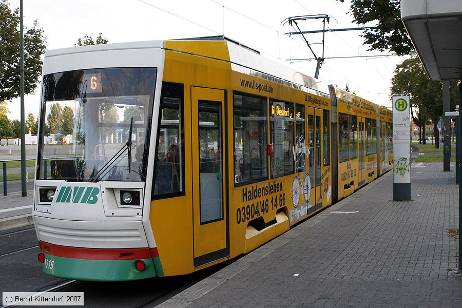 Straßenbahn Magdeburg - 1315
/ Bild: magdeburg1315_bk0708030186.jpg
