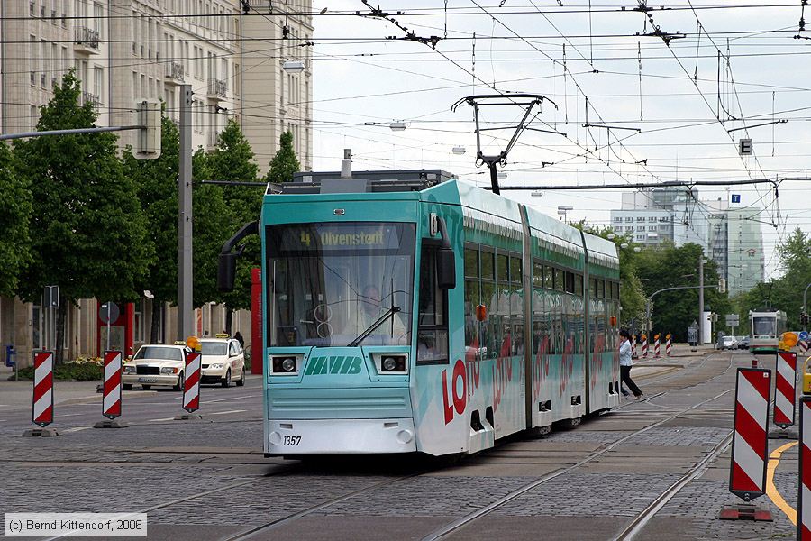 Straßenbahn Magdeburg - 1357
/ Bild: magdeburg1357_bk0605140155.jpg Straßenbahn Magdeburg - 1357
/ Bild: magdeburg1357_bk0605140155.jpg