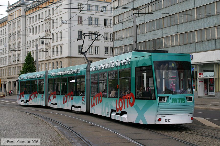Straßenbahn Magdeburg - 1357
/ Bild: magdeburg1357_bk0605140157.jpg Straßenbahn Magdeburg - 1357
/ Bild: magdeburg1357_bk0605140157.jpg