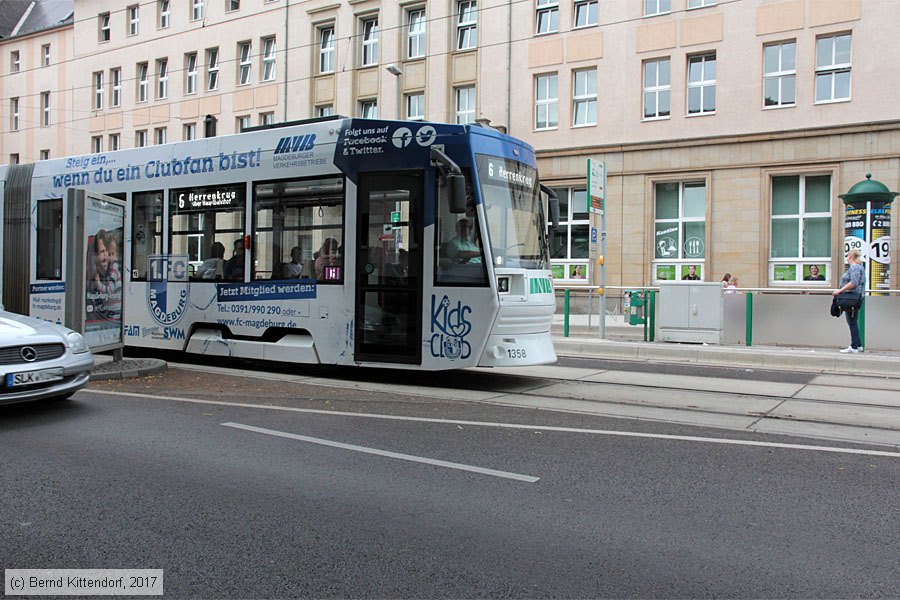 Straßenbahn Magdeburg - 1358
/ Bild: magdeburg1358_bk1707100027.jpg Straßenbahn Magdeburg - 1358
/ Bild: magdeburg1358_bk1707100027.jpg