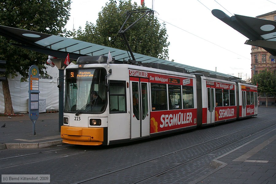 Stra&szlig;enbahn Mainz - 215
/ Bild: mainz215_bk0910180009.jpg