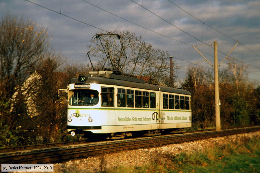 Straßenbahn Mannheim - 375
/ Bild: mvg375_dk110309.jpg