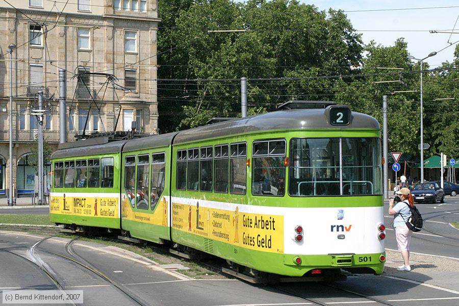Straßenbahn Mannheim - 501
/ Bild: mvg501_bk0707140005.jpg