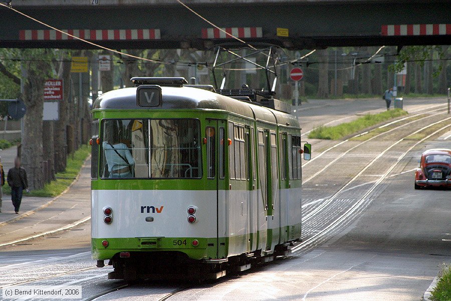 Stra&szlig;enbahn Mannheim - 504
/ Bild: mvg504_bk0605090187.jpg