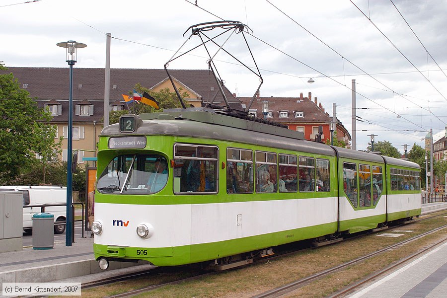 Straßenbahn Mannheim - 505
/ Bild: mvg505_bk0705080046.jpg
