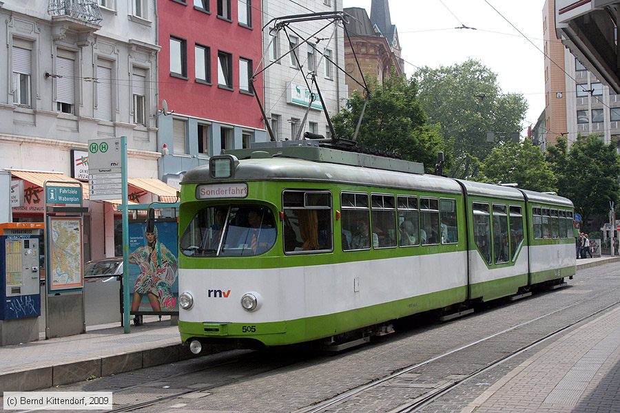 Straßenbahn Mannheim - 505
/ Bild: mvg505_bk0905220039.jpg