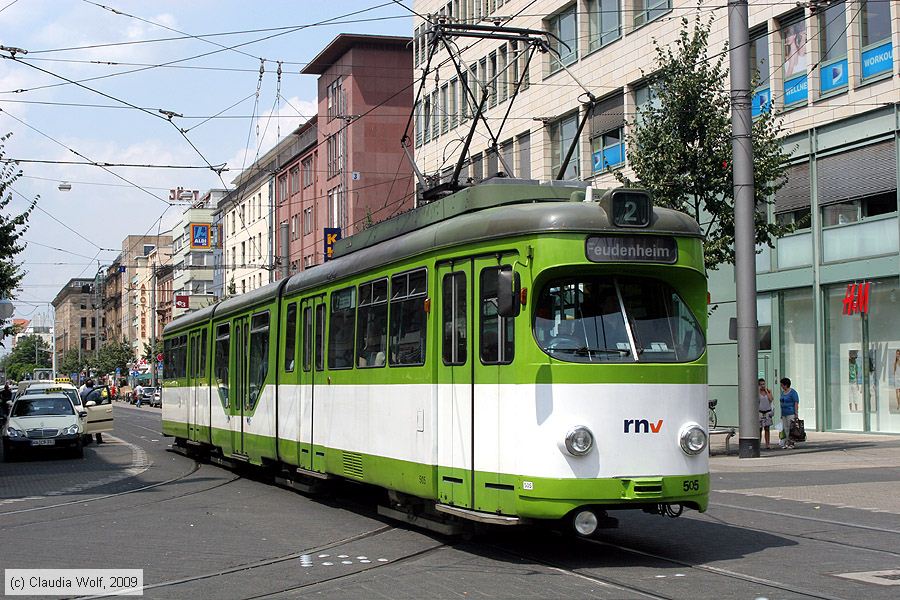 Straßenbahn Mannheim - 505
/ Bild: mvg505_cw0907020113.jpg