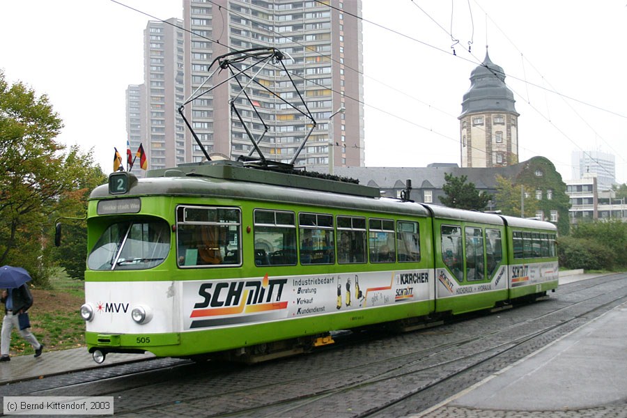 Straßenbahn Mannheim - 505
/ Bild: mvg505_e0000059.jpg