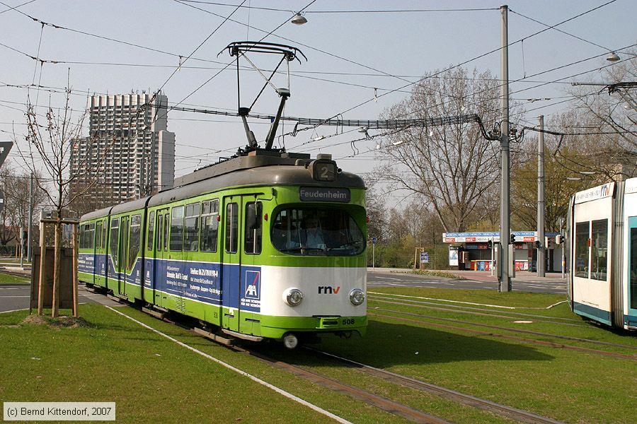 Straßenbahn Mannheim - 508
/ Bild: mvg508_bk0704010054.jpg