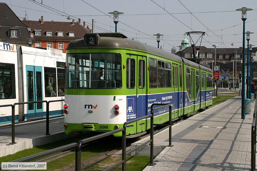 Straßenbahn Mannheim - 508
/ Bild: mvg508_bk0704010055.jpg