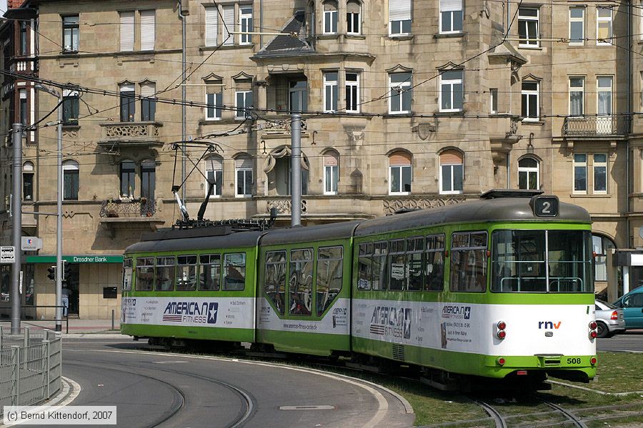 Straßenbahn Mannheim - 508
/ Bild: mvg508_bk0704010099.jpg