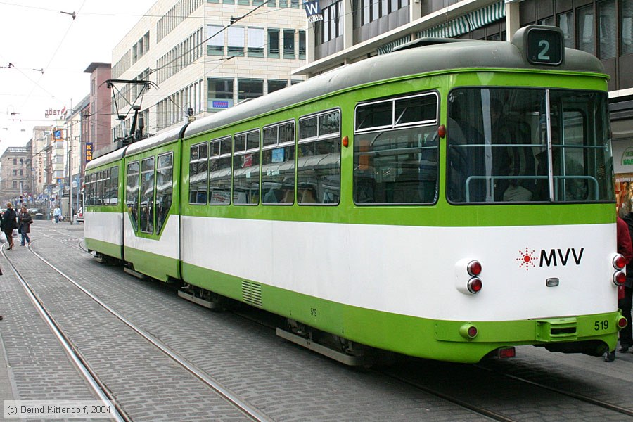 Straßenbahn Mannheim - 519
/ Bild: mvg519_e0002377.jpg