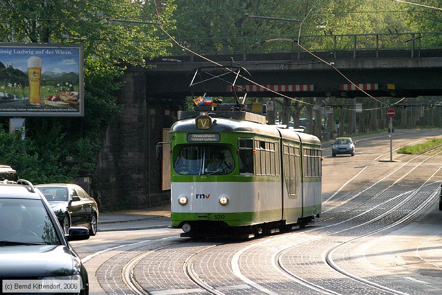 Straßenbahn Mannheim - 520
/ Bild: mvg520_bk0605090194.jpg