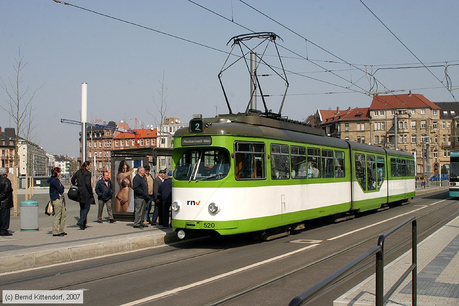 Straßenbahn Mannheim - 520
/ Bild: mvg520_bk0704010081.jpg
