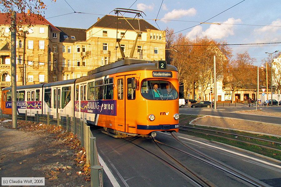 Straßenbahn Mannheim - 522
/ Bild: mvg522_cw025082.jpg
