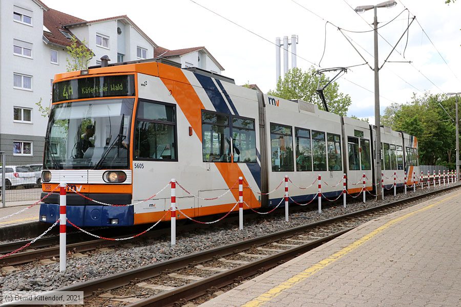 Straßenbahn Mannheim - 5605
/ Bild: rnv5605_bk2105200007.jpg Straßenbahn Mannheim - 5605
/ Bild: rnv5605_bk2105200007.jpg