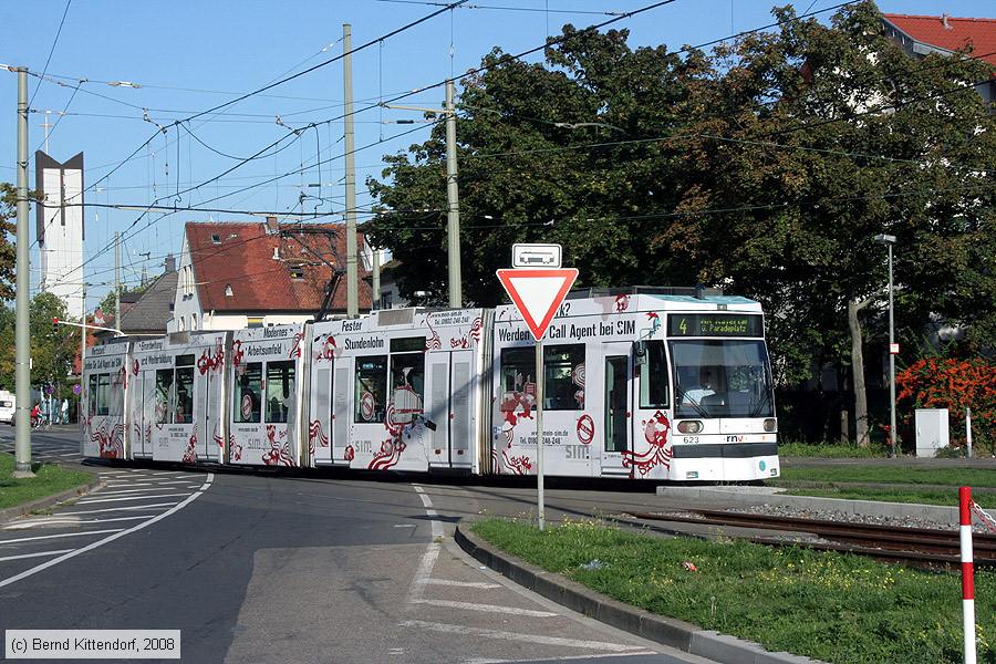 Straßenbahn Mannheim - 623
/ Bild: mvg623_bk0809090108.jpg