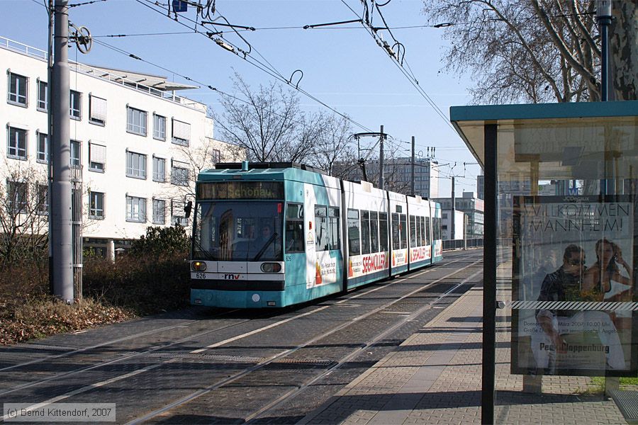 Straßenbahn Mannheim - 626
/ Bild: mvg626_bk0703110018.jpg