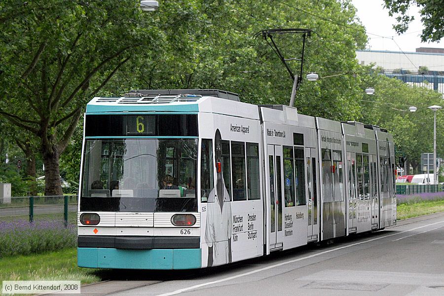 Straßenbahn Mannheim - 626
/ Bild: mvg626_bk0806170003.jpg