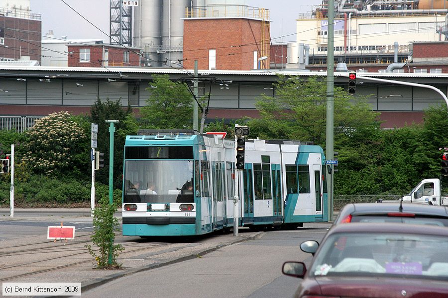 Straßenbahn Mannheim - 626
/ Bild: mvg626_bk0904140017.jpg