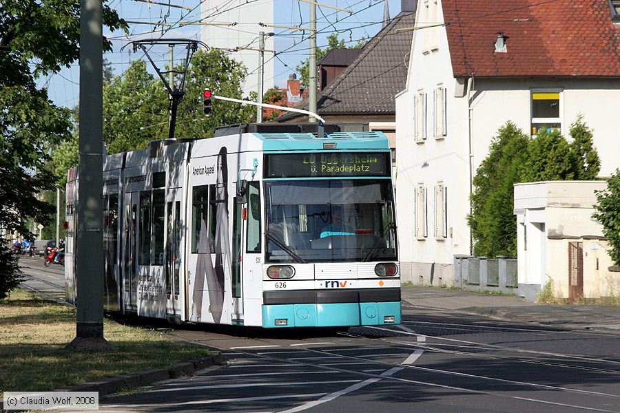 Straßenbahn Mannheim - 626
/ Bild: mvg626_cw0807040021.jpg