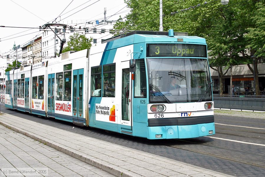 Straßenbahn Mannheim - 626
/ Bild: mvg626_e0018726.jpg