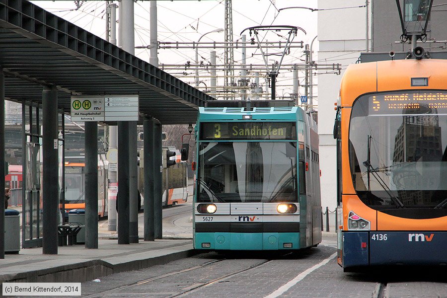 Straßenbahn Mannheim - 5627
/ Bild: rnv5627_bk1401250037.jpg