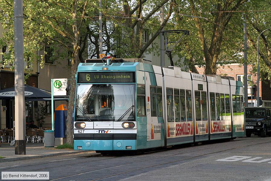 Straßenbahn Mannheim - 627
/ Bild: mvg627_bk0605090196.jpg