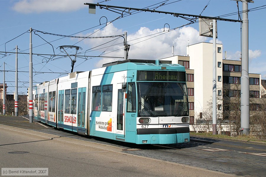 Straßenbahn Mannheim - 627
/ Bild: mvg627_bk0703040064.jpg