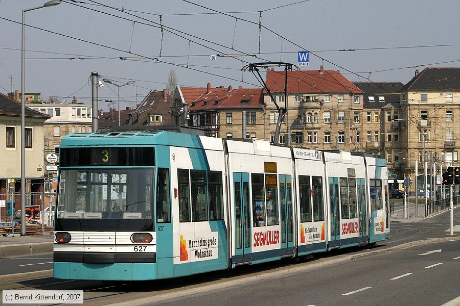 Straßenbahn Mannheim - 627
/ Bild: mvg627_bk0704010101.jpg
