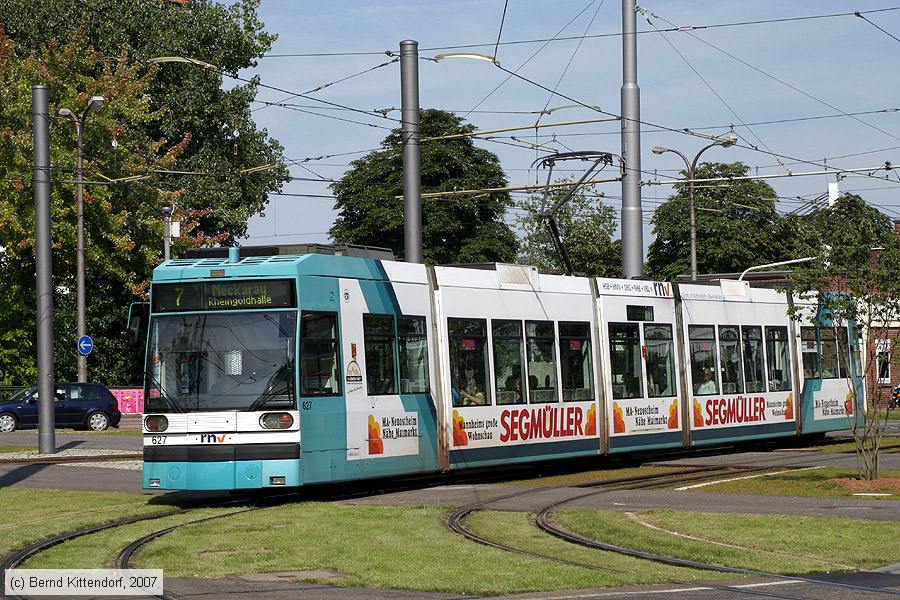 Straßenbahn Mannheim - 627
/ Bild: mvg627_bk0707140022.jpg