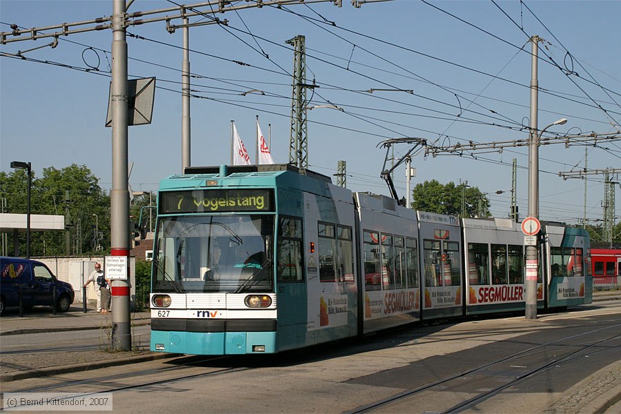 Straßenbahn Mannheim - 627
/ Bild: mvg627_bk0707150033.jpg