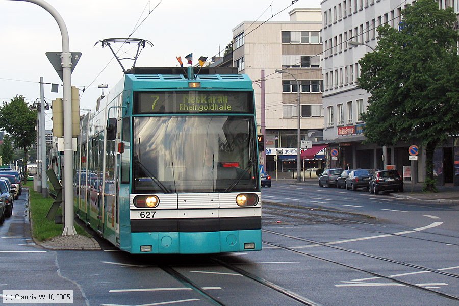 Straßenbahn Mannheim - 627
/ Bild: mvg627_cw011414.jpg