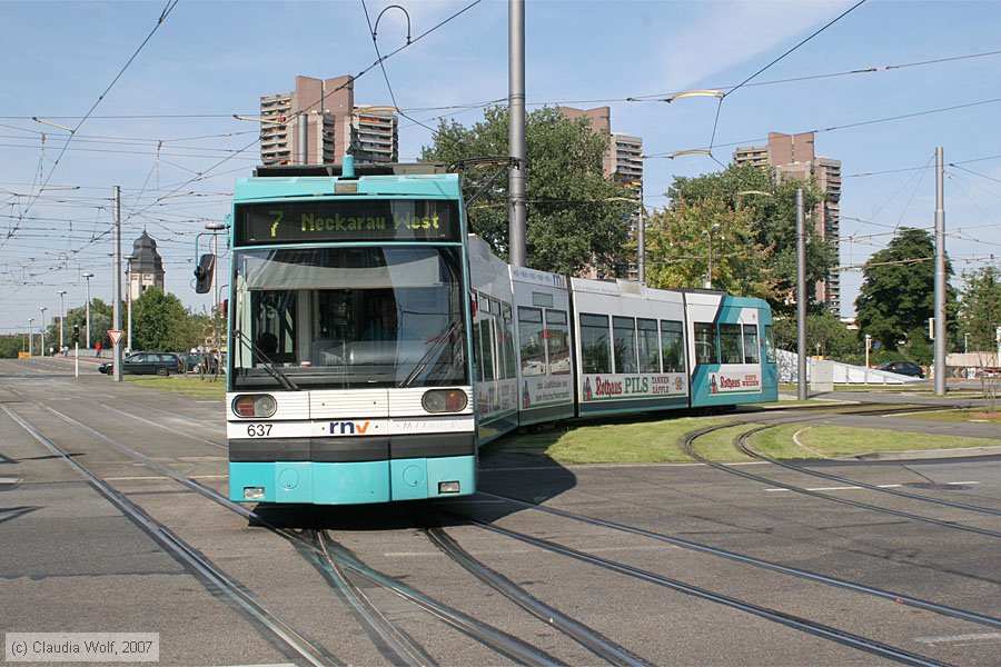Straßenbahn Mannheim - 637
/ Bild: mvg637_cw0707140030.jpg