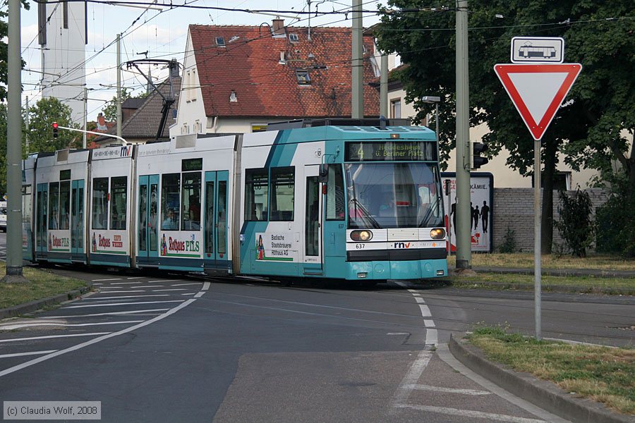 Straßenbahn Mannheim - 637
/ Bild: mvg637_cw0807040006.jpg
