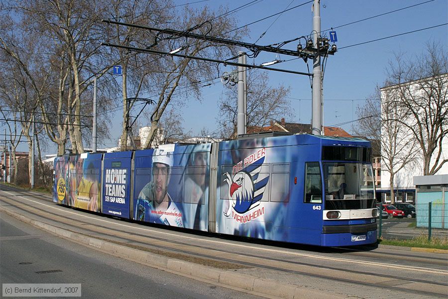 Straßenbahn Mannheim - 643
/ Bild: mvg643_bk0703110007.jpg