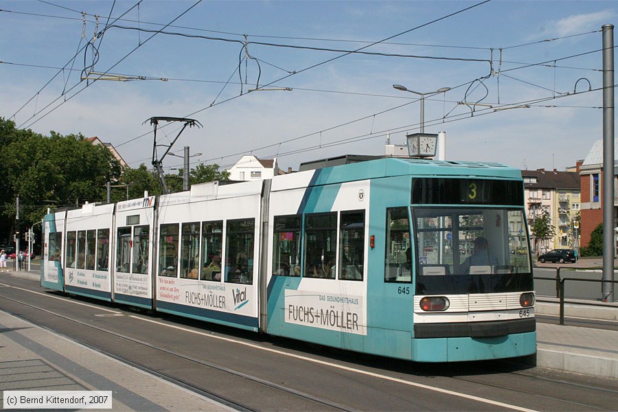 Straßenbahn Mannheim - 645
/ Bild: mvg645_bk0707140010.jpg