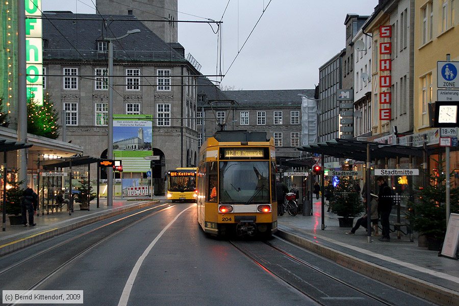 Stra&szlig;enbahn M&uuml;lheim an der Ruhr - 204
/ Bild: muelheim204_bk0911250153.jpg