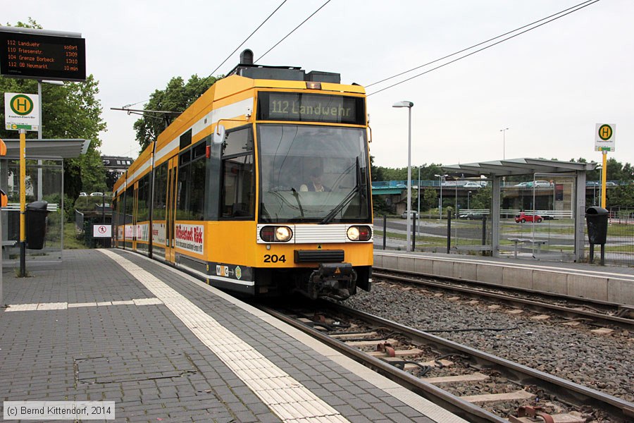 Stra&szlig;enbahn M&uuml;lheim an der Ruhr - 204
/ Bild: muelheim204_bk1405230069.jpg