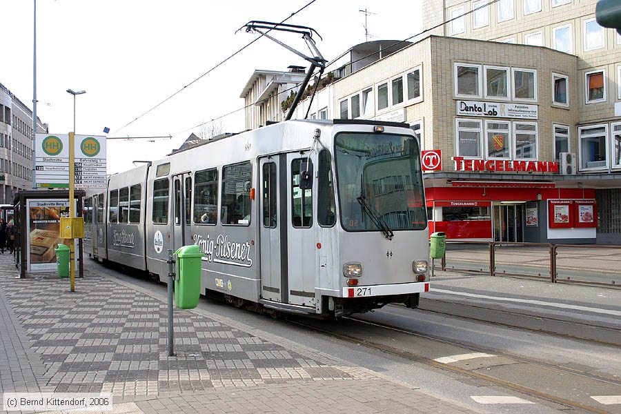 Straßenbahn Mülheim an der Ruhr - 271
/ Bild: muelheim271_bk0603120095.jpg