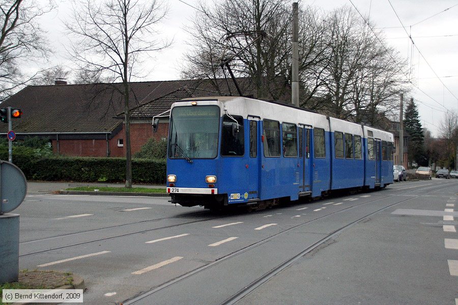 Straßenbahn Mülheim an der Ruhr - 274
/ Bild: muelheim274_bk0911250081.jpg