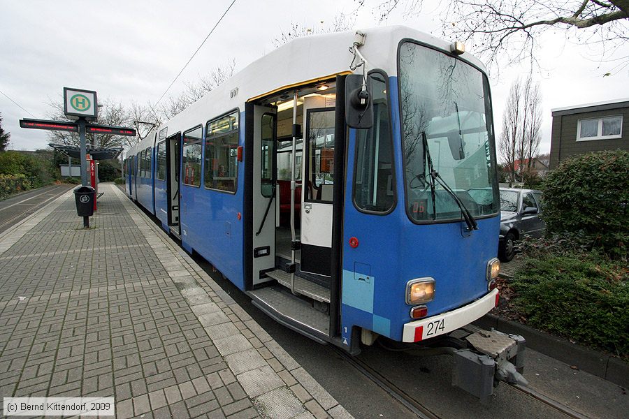 Straßenbahn Mülheim an der Ruhr - 274
/ Bild: muelheim274_bk0911250089.jpg