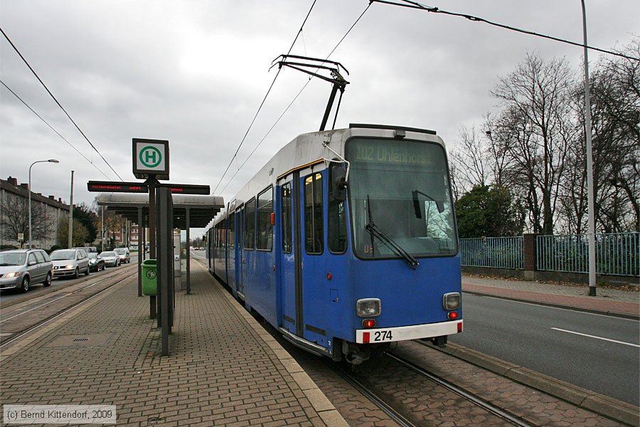 Straßenbahn Mülheim an der Ruhr - 274
/ Bild: muelheim274_bk0911250093.jpg