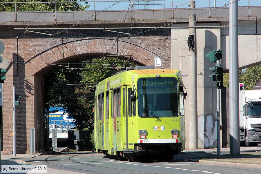 Straßenbahn Mülheim an der Ruhr - 274
/ Bild: muelheim274_bk1309050097.jpg