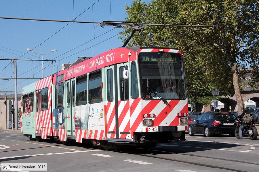Straßenbahn Mülheim an der Ruhr - 283
/ Bild: muelheim283_bk1309050103.jpg