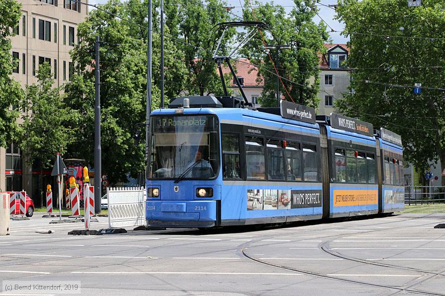 M&uuml;nchen - Stra&szlig;enbahn - 2114
/ Bild: muenchen2114_bk1906160048.jpg